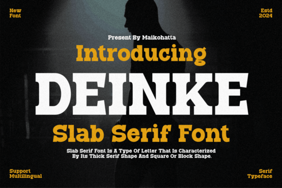 Deinke Font Review: A Cheerful Slab Serif for Web Headers
