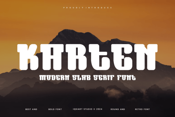 Karten: A Bold Slab Serif Font for Branding