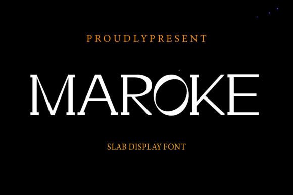 Maroke Font: A Slab Serif Typeface for Handmade Brands