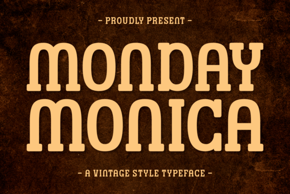 Monday Monica: A Bold Display Font for Web Design