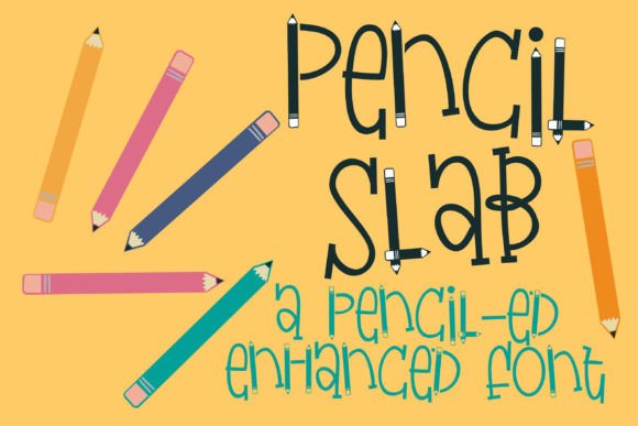 Pencil Slab: The Perfect Decorative Font for Handmade Goods