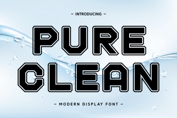 Pure Clean: A Modern Display Typeface for Web Design