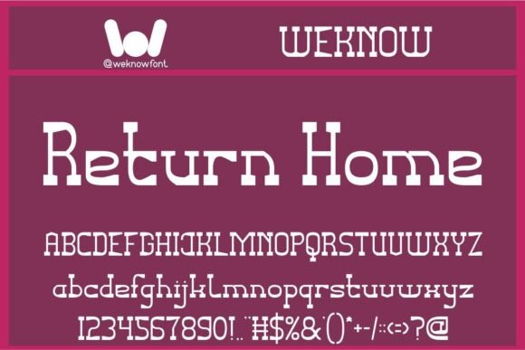 Return Home: The Slab Serif Font That Anchors Your Campaigns