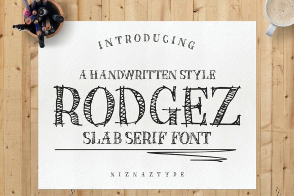 Rodgez: A Slab Serif Font for Modern Editorial Design