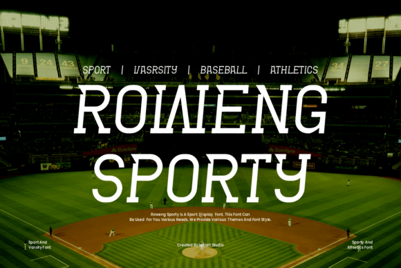 Roweng Sporty: A Dynamic Slab Serif Font for Editorial Design