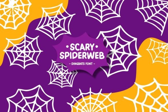 Scary Spider Web Typeface for Editorial Design