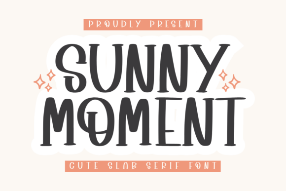 Sunny Moment: A Playful Slab Serif Typeface for Web Design