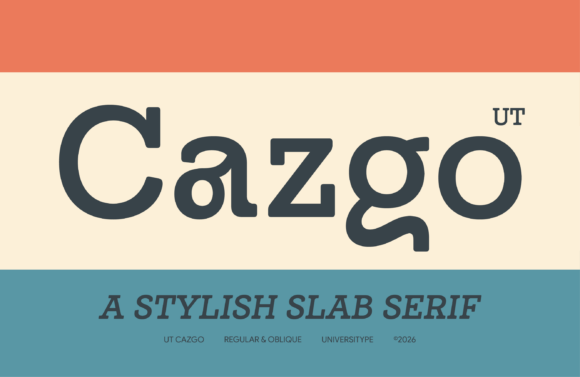 Ut Cazgo: A Welcoming Slab Serif Typeface